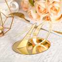 Yalikop 10 Pcs Table Numbers for Wedding 1-10 Reception Wedding Numbers Signs with Holder Elegant Mirror Table Number for Engagement Party Birthday Anniversary Event Catering(Gold)
