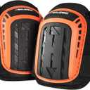 BALENNZ Professional Knee Pads for Work - Heavy Duty Foam Padding Gel Construction Knee Pads with Strong Double Straps Comfortable Knee Protection for Indoor and Outdoor Use , Knee High Orange