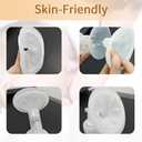 19mm Breast Pump Flange Insert Silicone Massage Pad Compatible with Spectra S1 S2 Breast Pump 24mm Shields, Reduce Nipple Tunnel Down to Correct Size Pump Parts