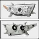 PENSUN Headlights Assembly Fit for Toyota Highlander 2011 2012 2013, Halogen Headlamp Assembly Pair Replacement, Driver & Passenger Side