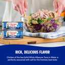 Chicken of the Sea Wild Caught Premium Solid White Albacore Tuna in Water, 5 oz Cans, 24-Count High Protein 100% Classic Tuna in Water Delicious, Easy, Nutritious Ready to Eat Meals (EXP 08/27/28)