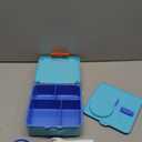 Fimibuke Bento Box for Kids Adult, BPA Free & Leakproof Toddler Lunch Box with 8.5oz Insulated Thermos Food Jar, Utensils & Sauce Jar, Dishwasher Safe 3 or 4 Compartment Container for School Girl Boy (A11. Monster Trucks)