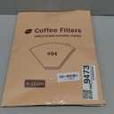 200 Count Coffee Filters #4, Disposable Cone Coffee Filters 8-12 Cup, Unbleached Natural Paper Size 04 Paper Filters for Pour Over and Drip Coffee Maker