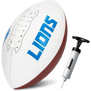 Franklin Sports NFL Autograph Football - Official Size White Panel Souvenir Football for Autographs + Signatures - NFL Team Fan Shop Memorabilia