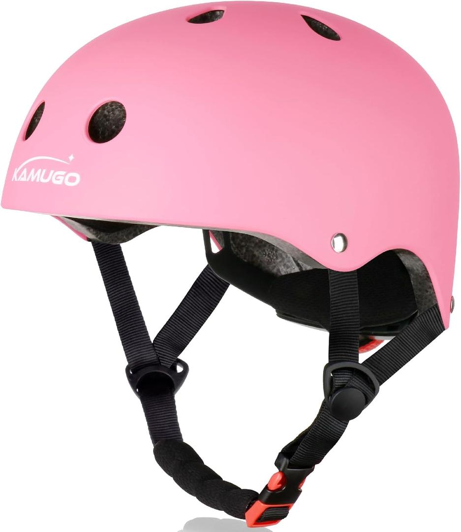 KAMUGO Kids Adjustable Helmet, Suitable for Toddler Kids Ages 2-14 Boys Girls, Multi-Sport Safety Cycling Skating Scooter Helmet, Small