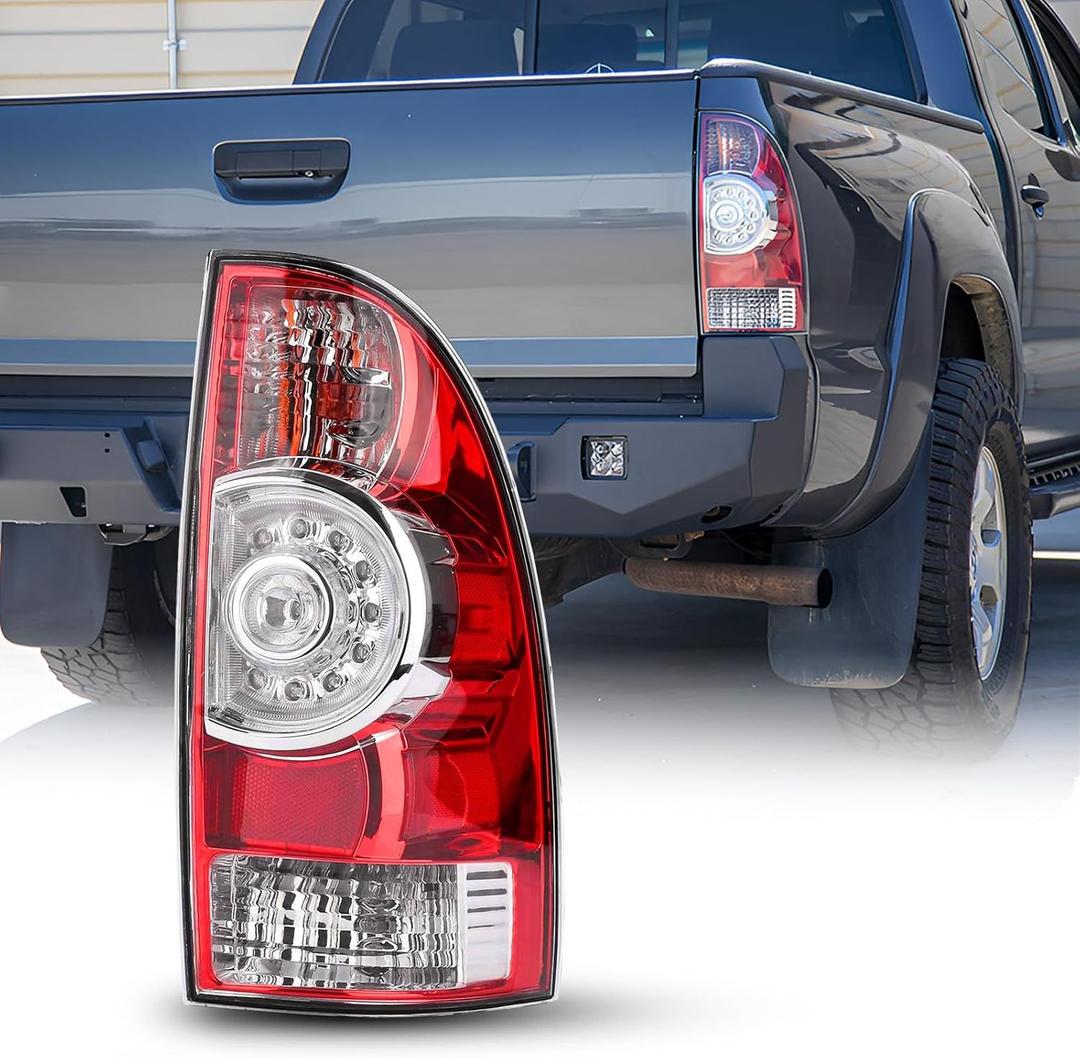 AUTOONE For Toyota Tacoma Tail Lights Assembly, Tail Lamp Assembly Fit for 2005-2015 Tacoma Pickup Rear Factory OEM Passenger Side, With Single LED Bulbs