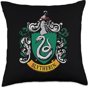 Harry Potter Slytherin House Crest Throw Pillow (18x18)