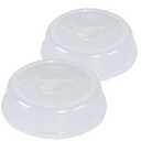 Nordic Ware BPA-free and Melamine Free Plastic Splatter Microwave Cover, 10-Inch (Set of 2), Clear