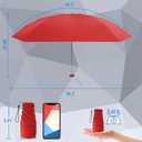 Windproof Mini Travel Folding Umbrella - UPF 50+ Sun & Rain Protection, Small Compact Lightweight Design Fits in Pocket or Bag, Eco-Friendly Fabric Wallet Umbrella for Commuter, Men Women Boys Girls