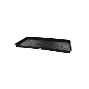 DiversiTech (6-2748L) A/C Secondary Plastic Condensate Drain Pan, Air Conditioner Drip Pan with Rolled Edges, 27" x 48", Black