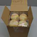 Leitee 12 Pcs Christmas Plastic Softball 2.36 Inch Xmas Tree Ornaments with Hanging Loop Sports Theme Decorative Hanging Ornaments for Holiday Party Christmas Tree Home