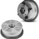 24350-2E700 24370-2E020 Intake & Exhaust Timing Camshaft Sprocket CVVT Gear Compatible with Hyundai Elantra Kona Veloster 2017-2021, Kia Forte Soul Seltos 2.0L 2017-2022