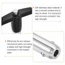 uxcell 2 Pcs T Handle Quick Release Pin, 1/2" x 4"(Dia. x L) 304 Stainless Steel Push-Button Quick Release Pin with Lanyard Cable for Audio Bimini Top Marine Hardware, Silver