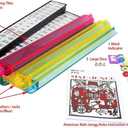 American Mahjong Set 166 Tiles 4 All in One Pusher Rack Combo (Aluminum Case), 20 inches x 8 inches x 4.5 inches