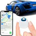 Hidden GPS Tracker for VehiclesMini Car GPS Locator,Real-Time Tracking, 365-Day Battery, Waterproof Anti-Theft Device, App for Android and iOS,No SIM Card Required,No Monthly Fee