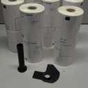 12 Rolls 2.4" x 100 Feet Continuous Paper Label Replacement for Brother DK-2205 Use with Brother QL-800 QL-720NW QL-810W QL-820nwb, Misofuki 2-3/7" x 100' Cut-to-Length White Paper Labels with 1 Frame