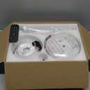 32 Inch Modern Ceiling Fans with Lights, Small Flush Mount Ceiling Fan with Light and Remote/APP Control, 5 Reversible 6 Speeds Curved Blades, 3 CCT Dimmable Lights for Kids Room, White