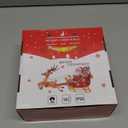 5PC Christmas Window Lights Decorations, Window Christmas Decorations with Suction Cup, Lighted Bell Tree Reindeer Snowflake Star with Timer Function, for Windows, Glass Walls, Christmas Trees (Colourful)