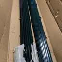 Metal Fence Posts Green 4 FT, 16 Packs No Dig T Posts, Heavy Duty U Posts for Fences Wire Mesh, Perfect for Temporary Fencing, Electric Fence Wire, Corner Anchor