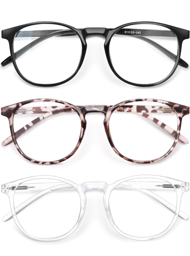 IBOANN Iconic Blue Light Glasses for Woman - Computer Glasses 99% Blue Light Blocking - Anti Eyestrain & UV Glare Protection