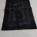 GRANNY SAYS Black Bathroom Rug, Non Slip Bath Mats for Bathroom, Super Soft and Water Absorbent, Microfiber Bath Rugs, Machine Wash Dry, Bath Rugs for Floor, Tub and Shower, 16" x 24"