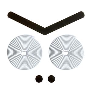 ALIEN PROS Bike Handlebar Tape EVA (Set of 2) White - Enhance Your Bike Grip with These Bicycle Handle bar Tape - Wrap Your Bike for an Awesome Comfortable Ride (Set of 2, White)