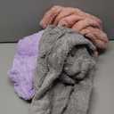 Reginary 3 Pcs Winter Fuzzy Dog Sweaters Girl Boy Dog Hoodies Puppy Hooded Sweatshirts, Warm Soft Fall Cold Comfort Pet Clothes Pet Coats for Small to Large(Grey, Pink and Purple,XL)