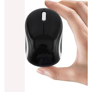 Wireless Mouse Mini Small Silent Cute Pocket Portable Compact Travel USB Tiny Optical Mice 3 Buttons 1000 DPI Cordless Mouse for PC Laptop Computer MacBook Kids Girl Boy Women Small Hands Gift(Black)