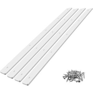 Cinnvoice 4 Kit Trailer Bunk Glides, Heavy Duty Boat Trailer Bunk Slides Pads Smoother Boat Glides Guides Board with Screws for Launching and Loading Easier