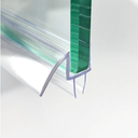 MCOCOD 36" Shower Door Bottom Seal Strip for 1/2" (12mm) Glass – Ultra Clear Polycarbonate Shower Door Sweep, Single Pack