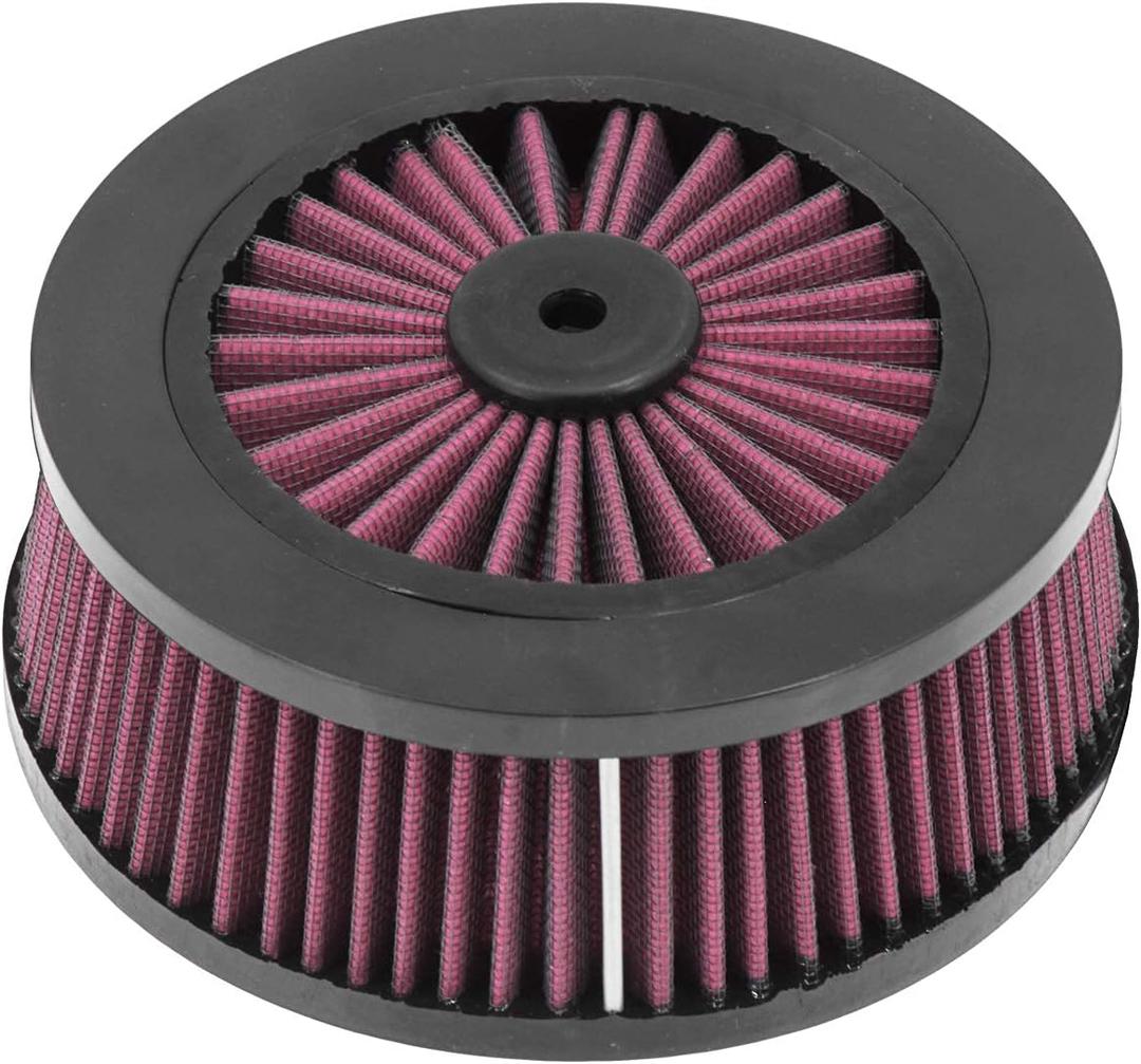 Motorcycle Air Filter Cleaner Inner Element For Harley Sportster XL 1991-2017 Dyna Softail Fat Boy Touring,Red
