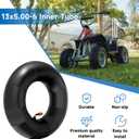 FVRITO 13x5.00-6 13x5x6 Inner Tube Heavy Duty Replacement Compatible with Razor Dirt Quad Versions 1-18 Go Kart ATV Lawn Mower Snow Blower Yard Tractor Hand Truck Wagon Pressure Washer Air Compressor