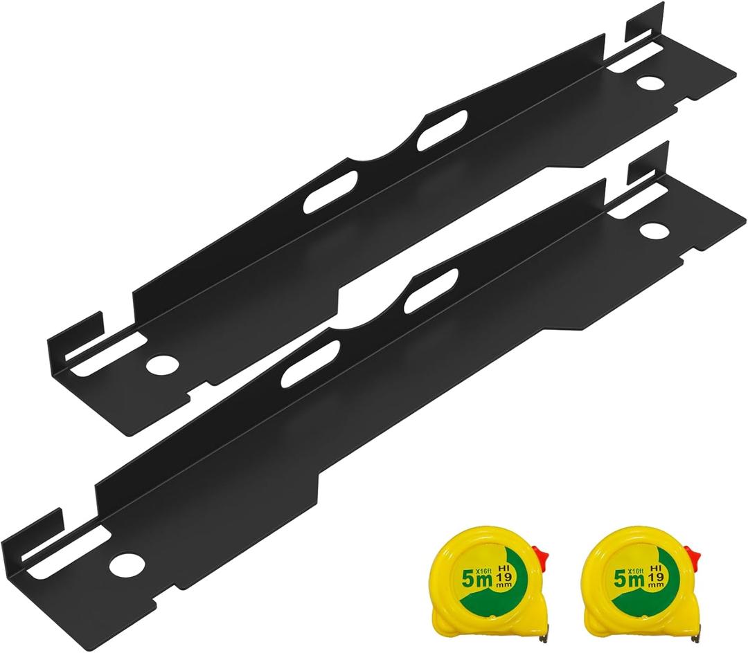 2-Pack Pro-Grade Wheel Alignment Kit with Tape Measures, Heavy Duty Toe Alignment Tool Plates- Universal Fit for Jeep/SUV/Truck/UTV/ATV (Black)