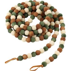 Christmas Garland 9 Feet Velvet Christmas Garland Xmas Vintage Holiday Bead Garland for Tree Mantel Fireplace Decorations