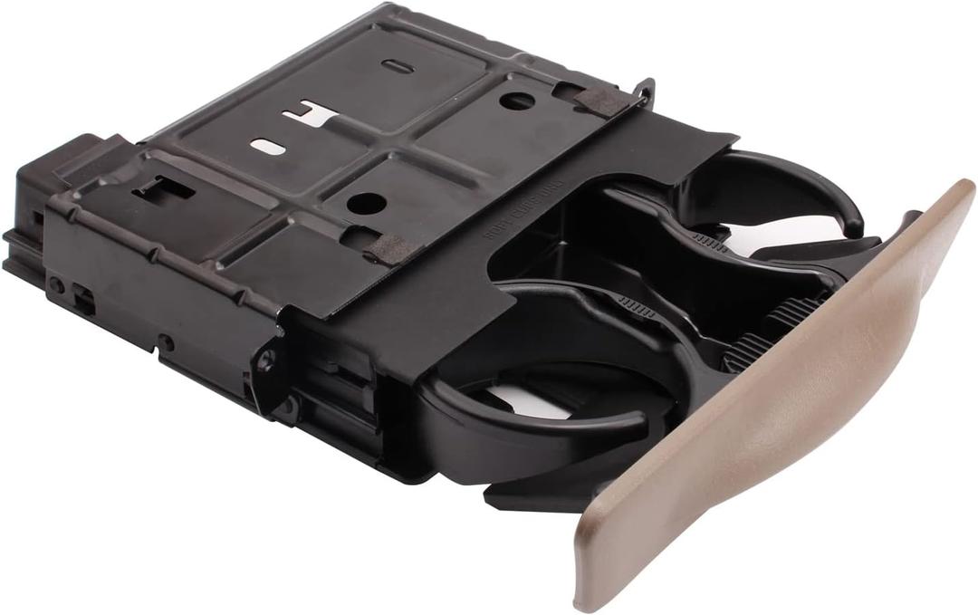 Upgraded Dashboard Cup Holder Compatible with 1999-2004 F250 F350 F450 F550 Super Duty, 2000-2004 Excursion, Heavy Duty Console Cup Holder Pebble Tan, YC3Z2513560CAB