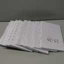 Pack Of 10 2025-2026 Weekly & Monthly Planner Refill, Planner Inserts with Monthly Tabs, Size 4, 5.5"x8.5", July 2025 - June 2026, 7-Hole Punched