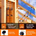 Cabinet Jack for Installing Cabinet Support Rod 3rd Hand Support System Adjustable Support Pole,Extend from 19.29 inch to 43.30 inch,Orange 2 Pack