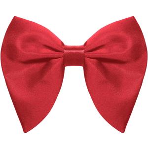 Luckyvestir Oversized Bow Ties for Men, Black/Red Big Bow Tie, Solid Color Pretie Bowtie Men for Tuxedo Wedding