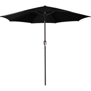 Blissun 9' Outdoor Patio Umbrella, Outdoor Table Umbrella, Yard Umbrella, Market Umbrella with 8 Sturdy Ribs, Push Button Tilt and Crank