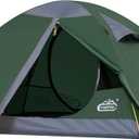 2 Person Backpacking Tent, Waterproof Windproof Two Person Tent, Lightweight Easy Setup 2 Man Tent for Camping Hiking Cycling (Green)