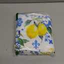 Whaline Lemon Tablecloth Rectangle Italian Lemons Fabric Table Cloth Waterproof Washable Spring Summer Lemon Table Cover for Picnic Dinner Table Home Kitchen Party Decoration, 60 x 104 Inch