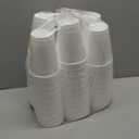 Freshware Coffee Cups 16 oz [100 Pack] Disposable Paper Cups for Hot or Iced Coffee Cup, Slushie Cup, Milkshakes, Smoothies, and Tea