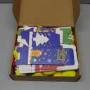 Blueweenly 24 Sets Christmas Mini Plush Gift with Box Christmas Stuffed Animal Keychain with Santa Cap Tiny Plush Set for Xmas Party Stocking Fillers Exchange Gifts(Duck)