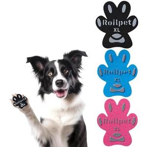Dog Paw Protector Anti-Slip Pads, Dog Foot Grips for Senior Dogs to Prevent Slipping on Hardwood Floors, Ideal for Senior & Injured Pets (12 Sets - 48 Pads, Multicolor) XL