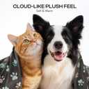 Luciphia 1 Pack 6 Dog Blankets Cat Soft Fluffy Fleece Pet Blanket Warm Cute Print Design Puppy Kitten Doggy Paw Medium(30"x20")
