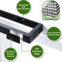 Alise 20 Inch Towel Bar,Towel Holder for Bathroom, Towel Racks for Lavatory,SUS304 Stainless Steel Hand Towel Hanger,Wall Mount Towel Rail,Matte Black