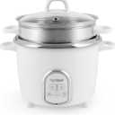 Aroma Housewares NutriWare 14-Cup (Cooked) Digital Rice Cooker and Food Steamer, White
