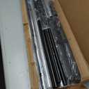 Whitmor Adjustable 2-Rod Garment Rack - Rolling Clothes Organizer - Black and Chrome