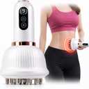 Lymphatic Drainage Massager for At-Home Body Care, Sculpting Massage Tool for Legs, Arms, Belly & Back, Helps Reduce Stretch Marks & Cellulite, Smooth Skin & Relax Muscles with Heat, Vibration & Light