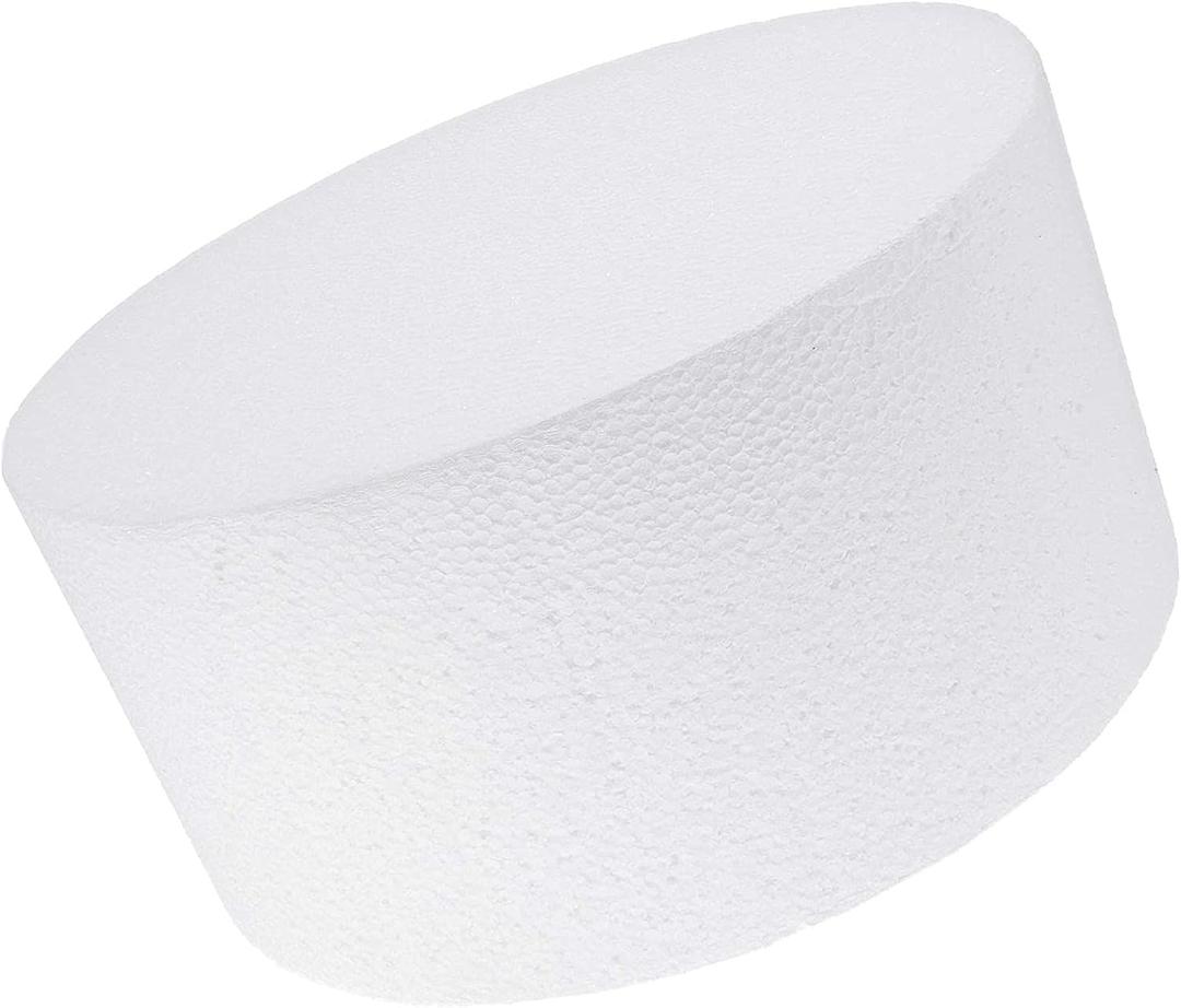 Bright Creations Practice Cake Forms - 8 In x 4 In, White Foam - Cake Decorating Practice Dummy - 8 In Round Dummy